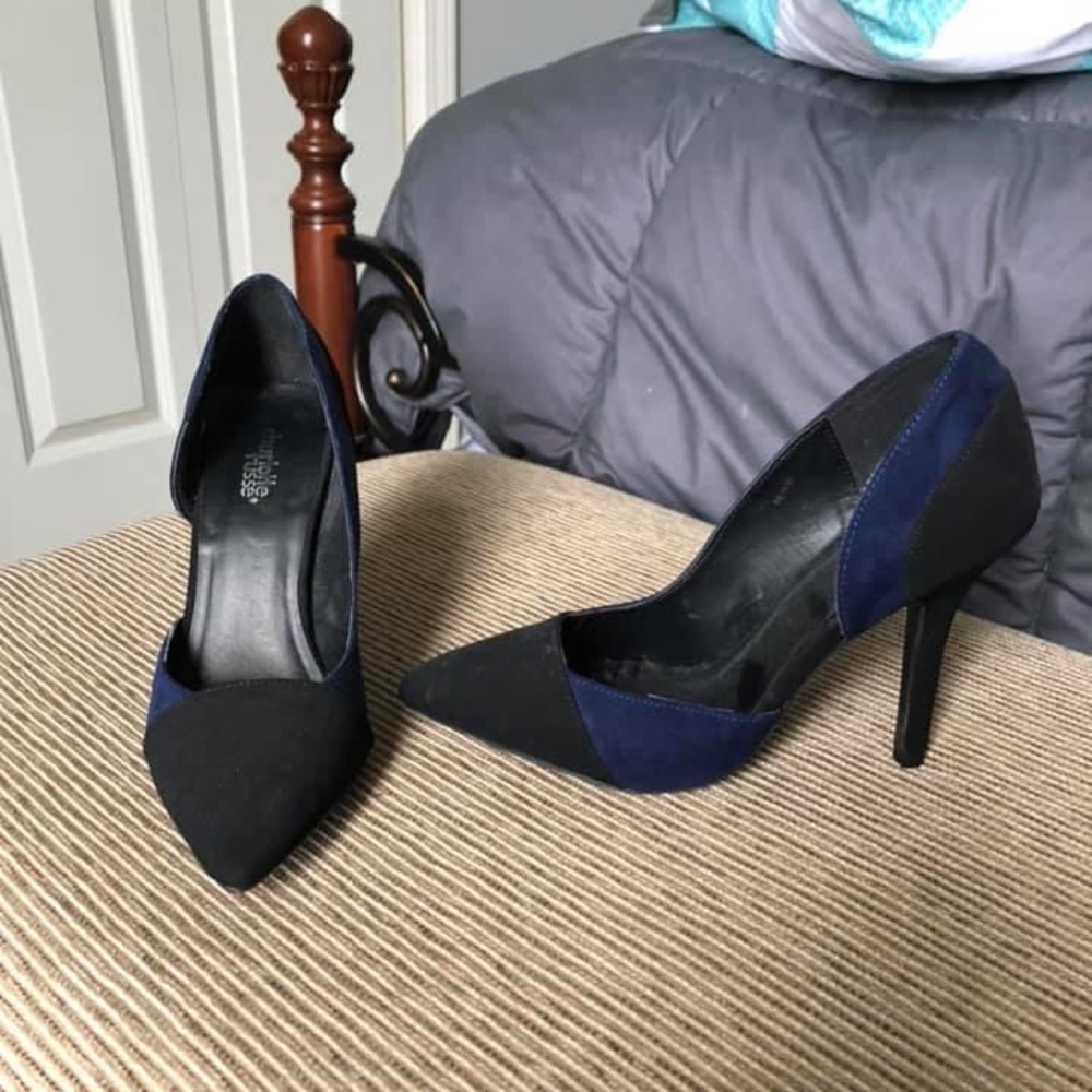 Classy Black and Blue Heels